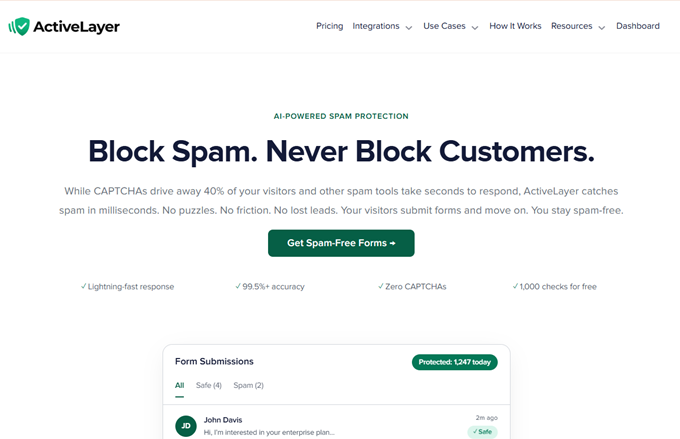 home page di activelayer